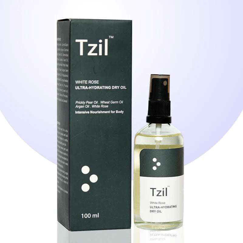 Tzil White Rose Oil 100ml - The Skin Lab