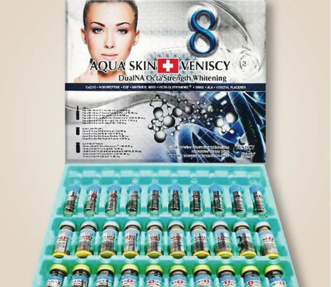 Aqua Skin Veniscy 8 DualNa Octa Strength Whitening Injections